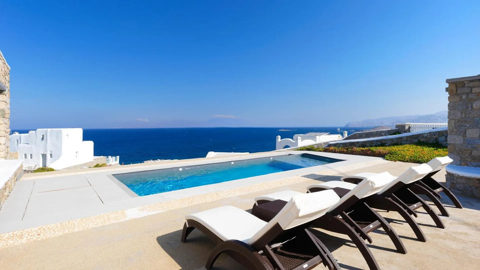 New!! The Mykonian Sunset Villas - 10Min From Town Agios Ioannis Diakoftis 0*,