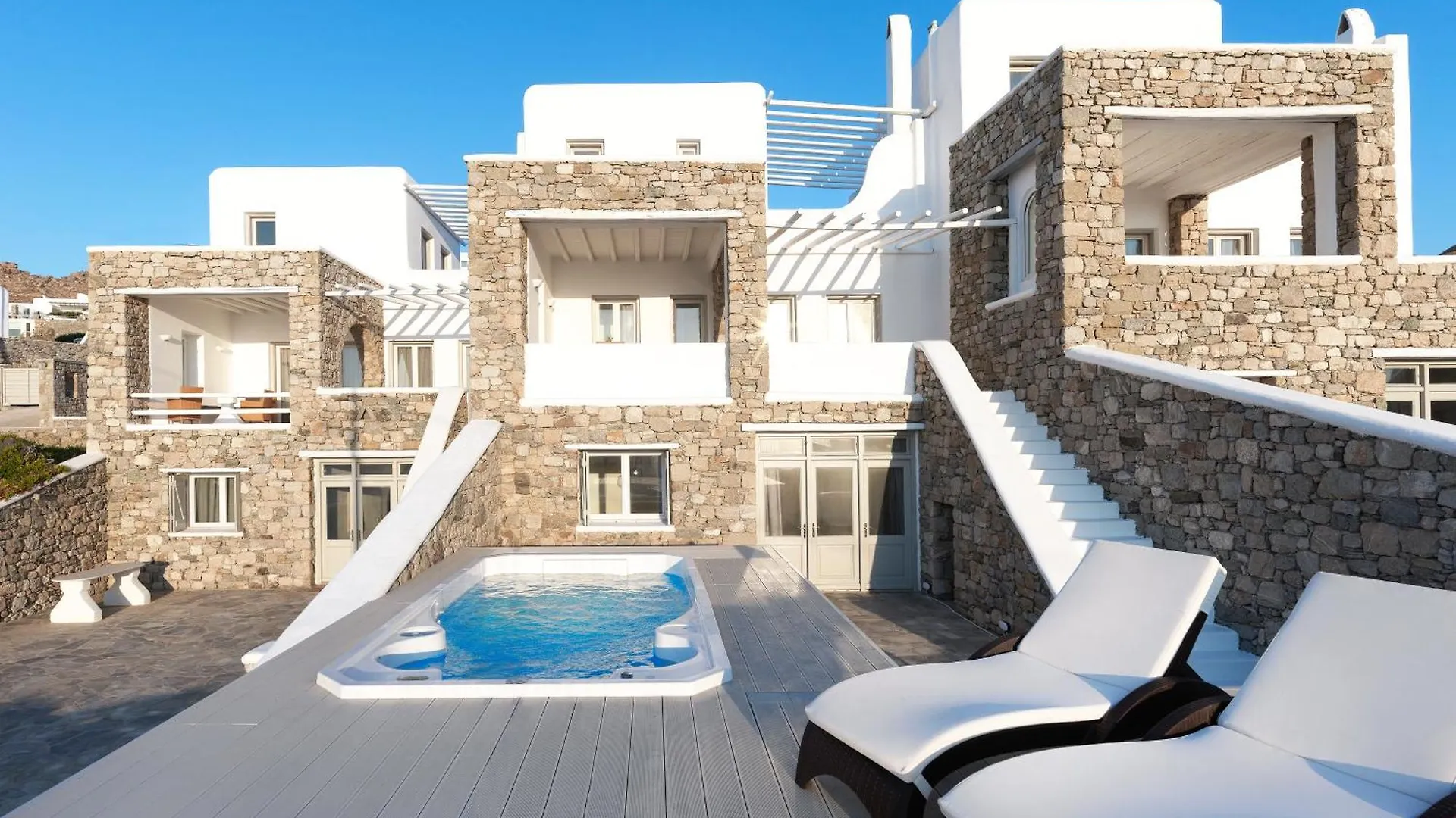 New!! The Mykonian Sunset Villas - 10Min From Town Agios Ioannis Diakoftis 0*,
