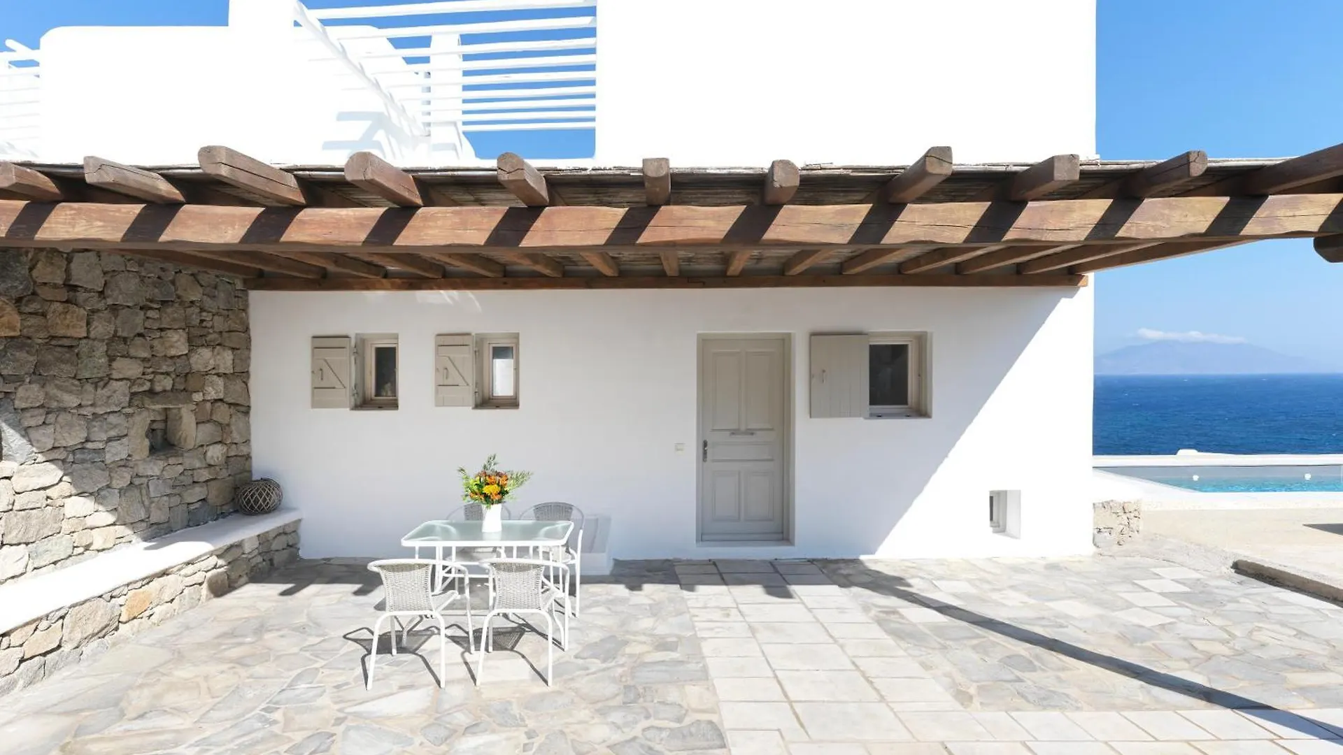 New!! The Mykonian Sunset Villas - 10Min From Town Agios Ioannis Diakoftis