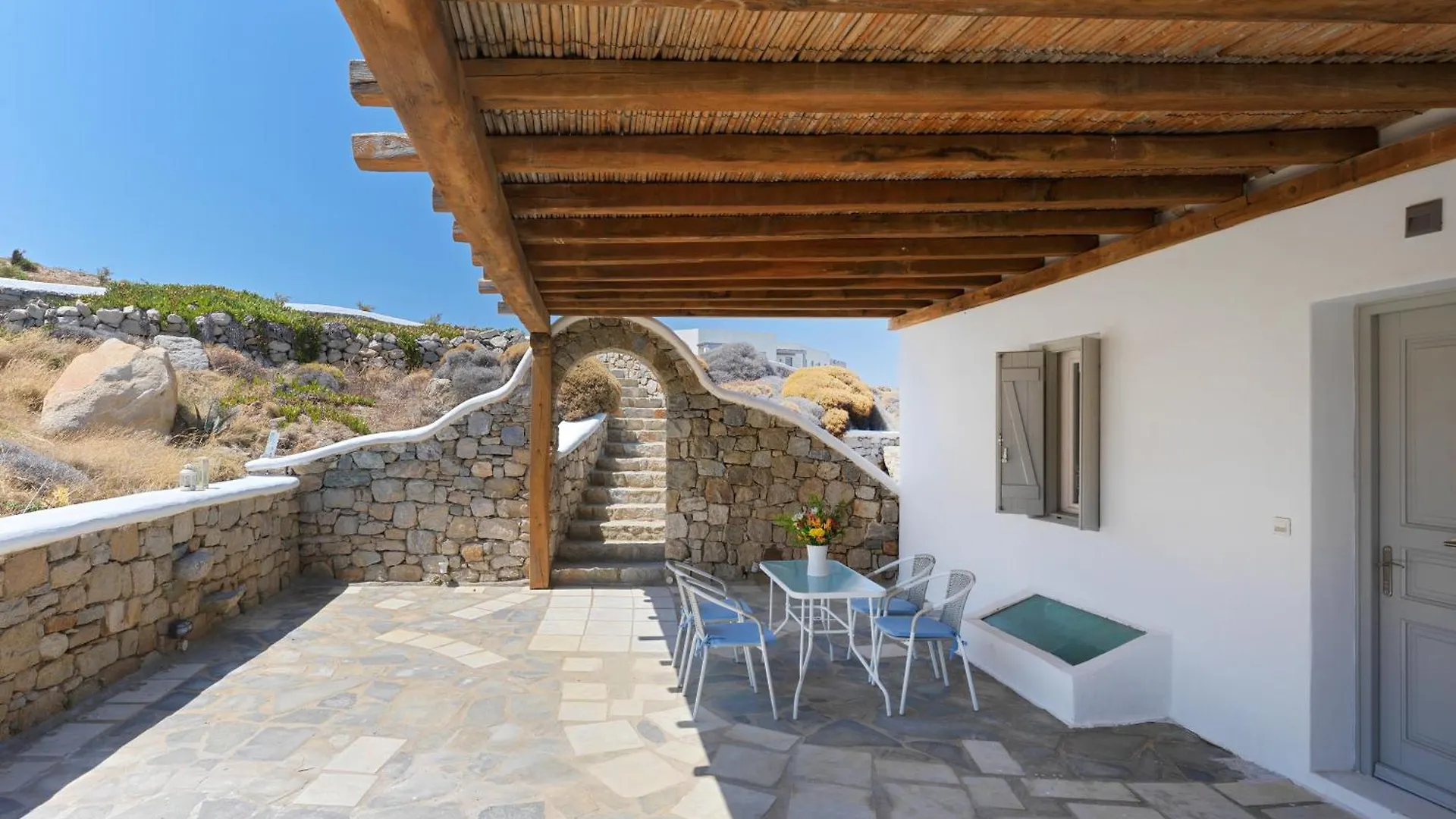 New!! The Mykonian Sunset Villas - 10Min From Town Agios Ioannis Diakoftis